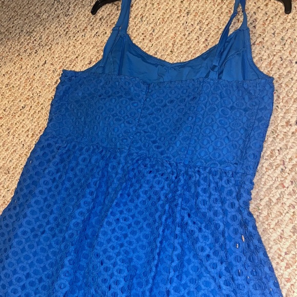 Kensie Strappy A Line Blue Dress Size L - Picture 5 of 6